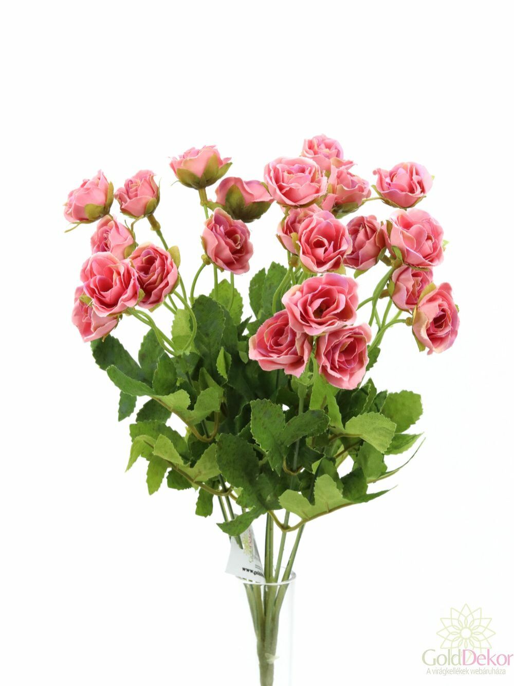Kép 2/2 - Apró virágú rózsa csokor - Rózsaszín