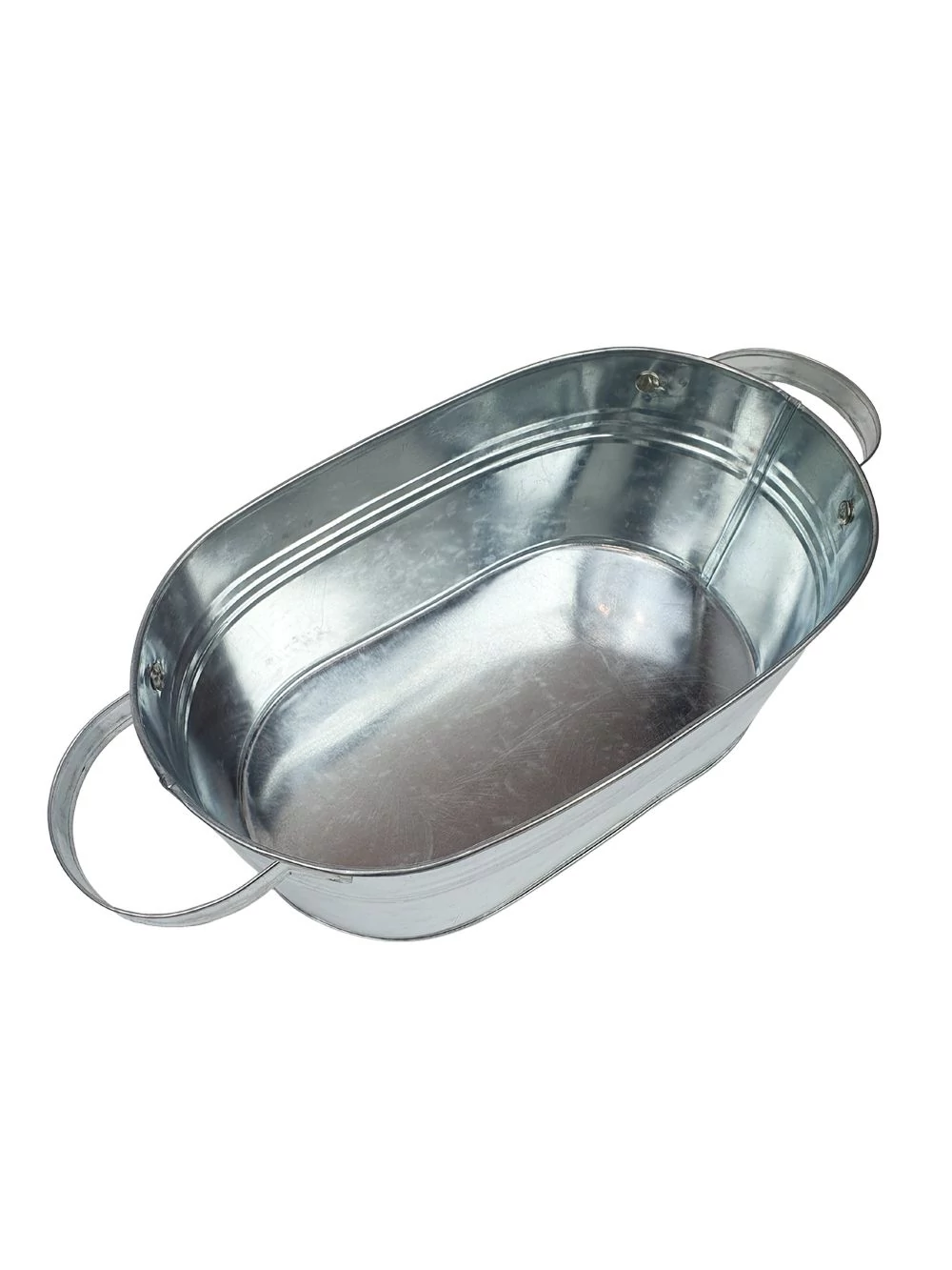 Kép 2/2 - Ovál bádog kaspó