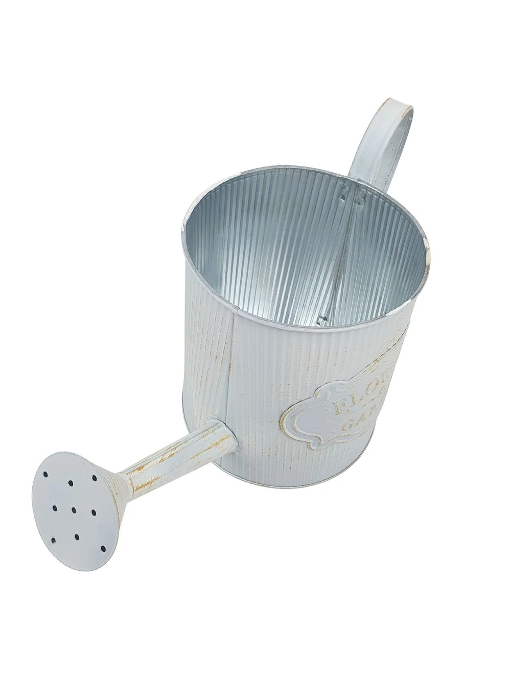 Kép 2/2 - Bordás bádog kanna Flowers&Garden