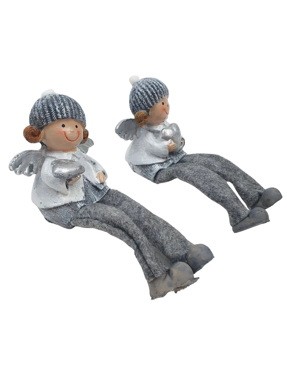 Kép 2/2 - Kötött sapkás lógólábú figura