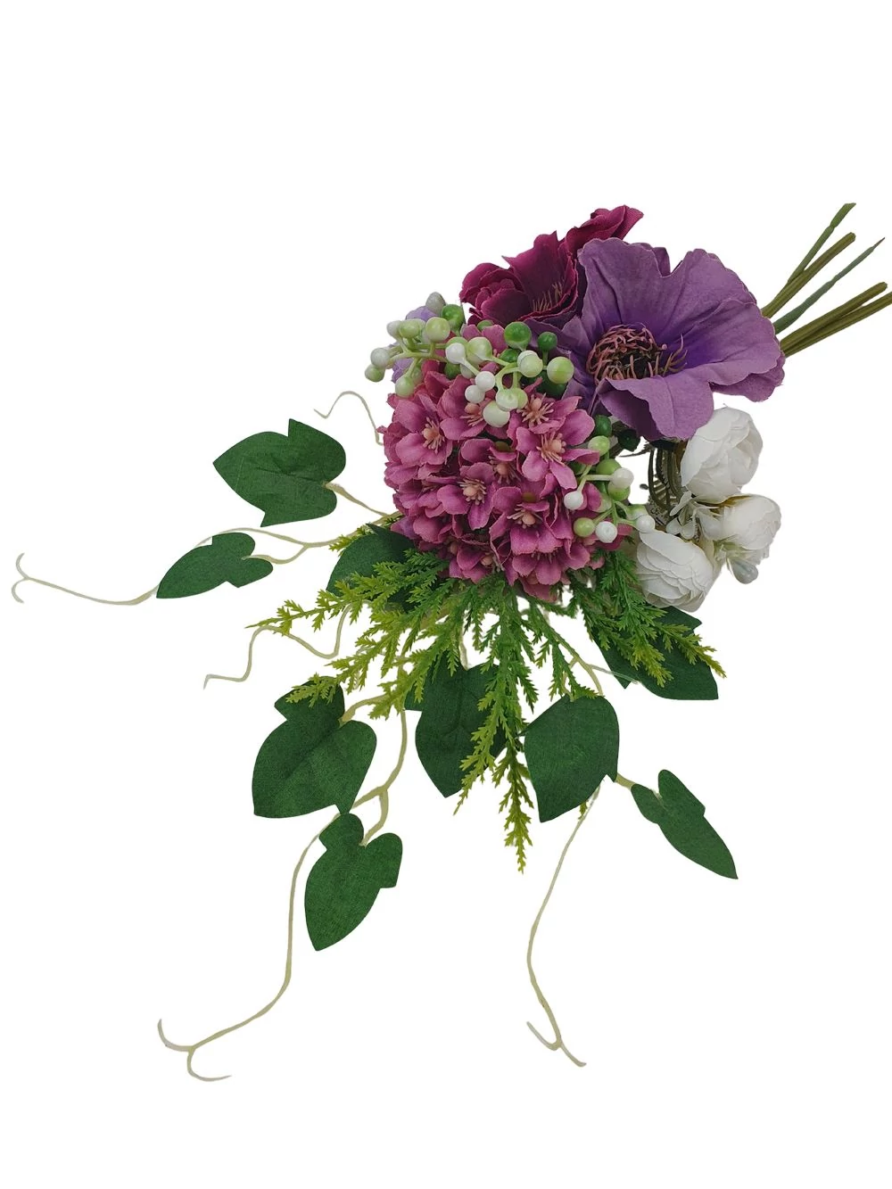 Kép 2/2 - Vegyes virágú feles dekor köteg - Mályva-lila