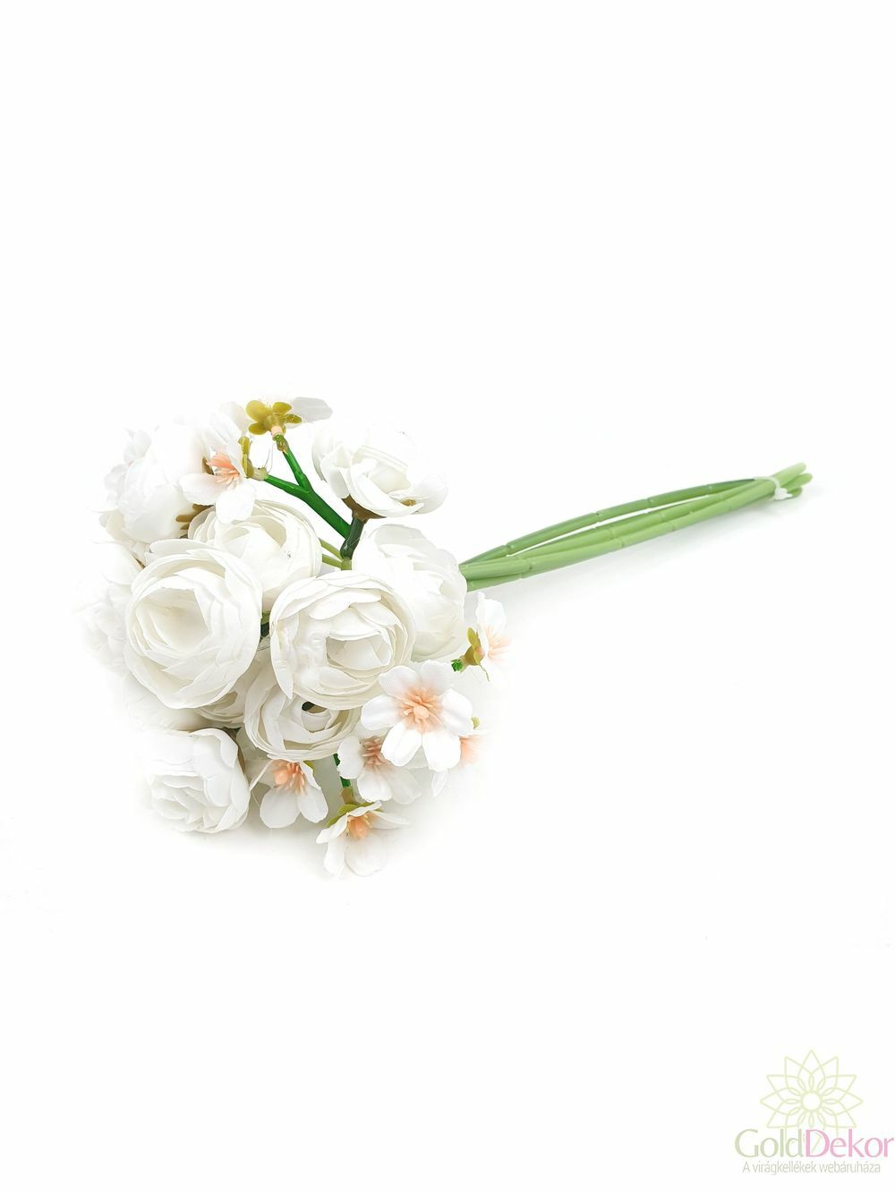 Kép 2/2 - Kicsi boglárka köteg apró virággal - Fehér
