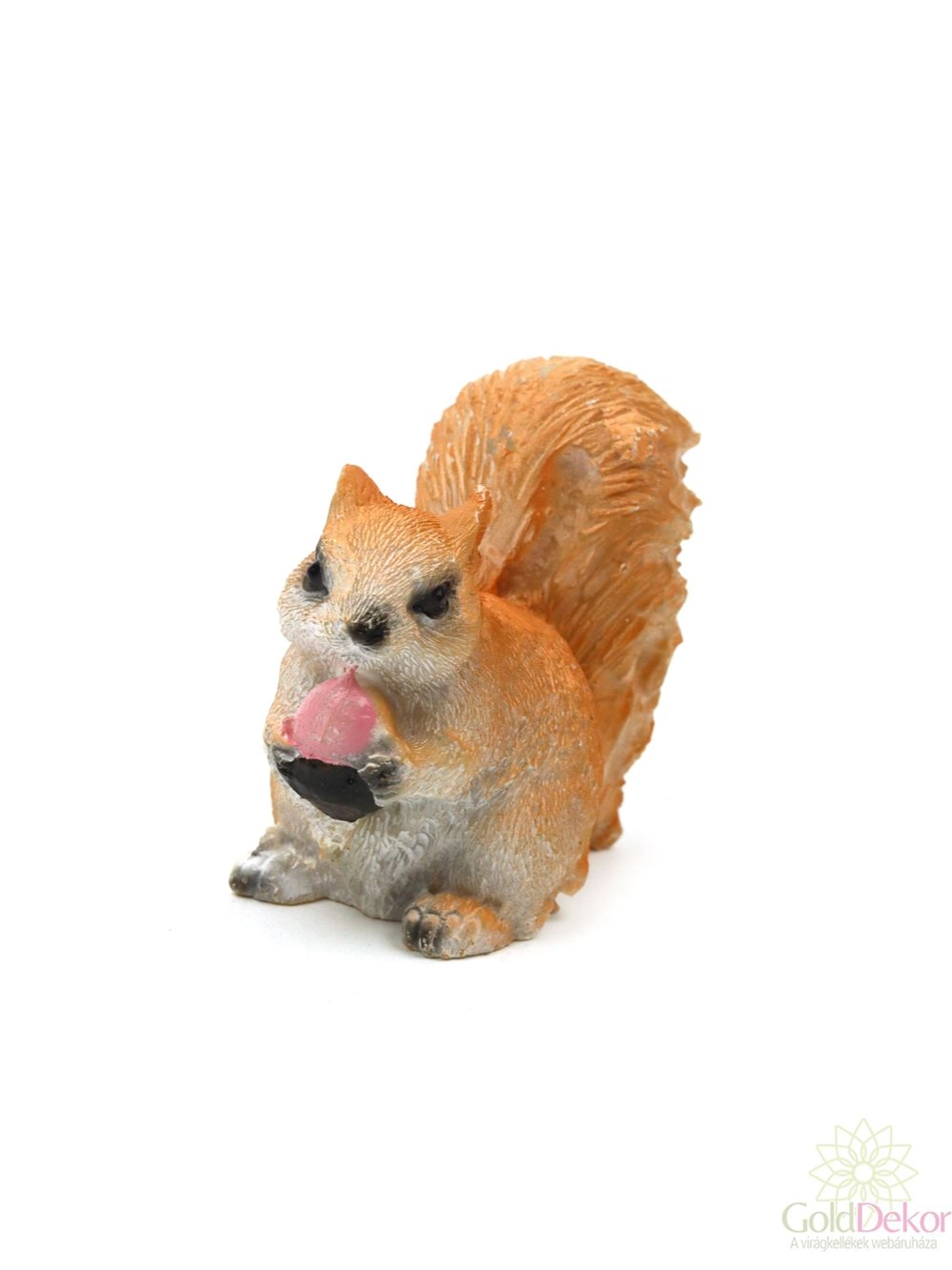Kép 2/2 - Vörös mókus figura  makkal