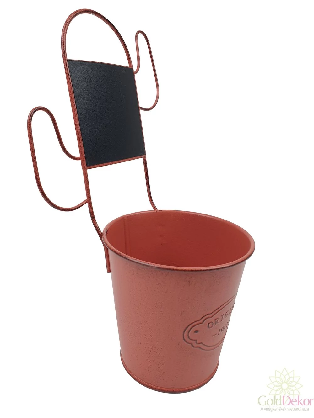 Kép 2/2 - Kaktusz táblás bádog vödör - Tégla