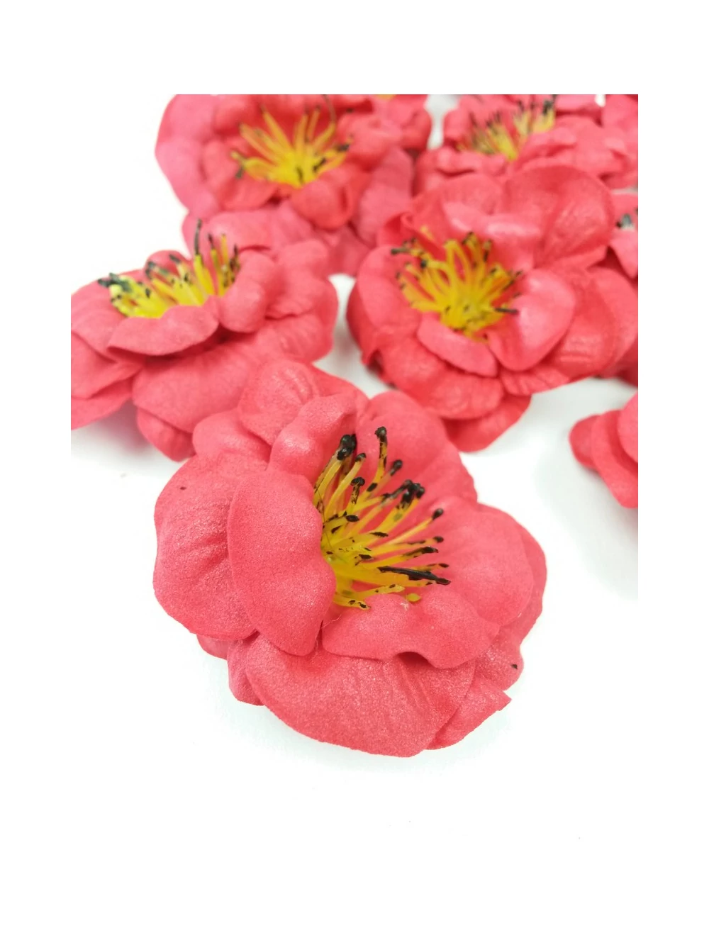 Kép 2/2 - Polyfoam fejvirág gardenia - Piros