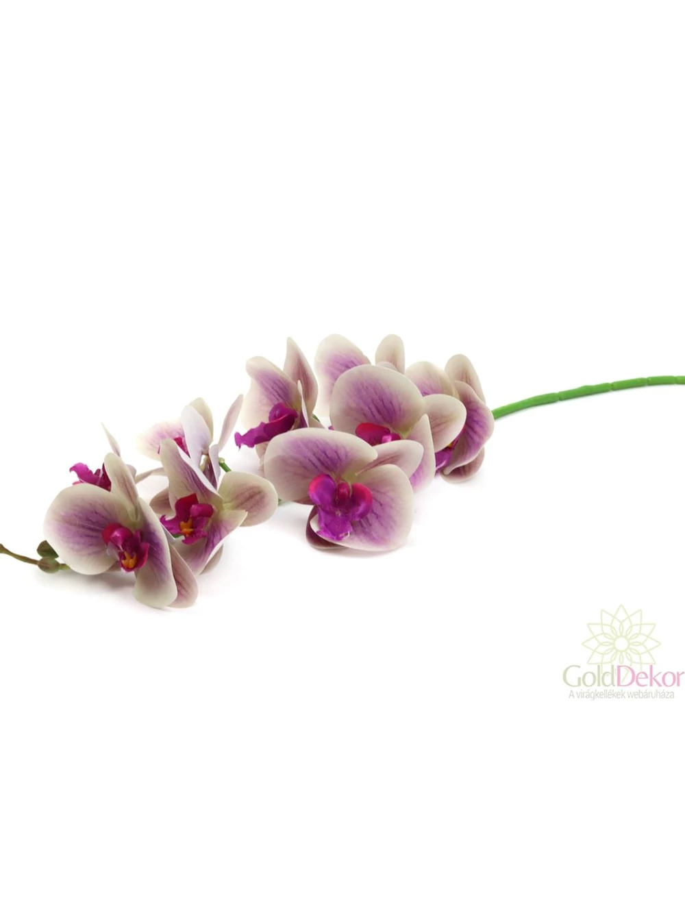 Kép 2/2 - 9 fejes phalenopsis ág - Antik lila