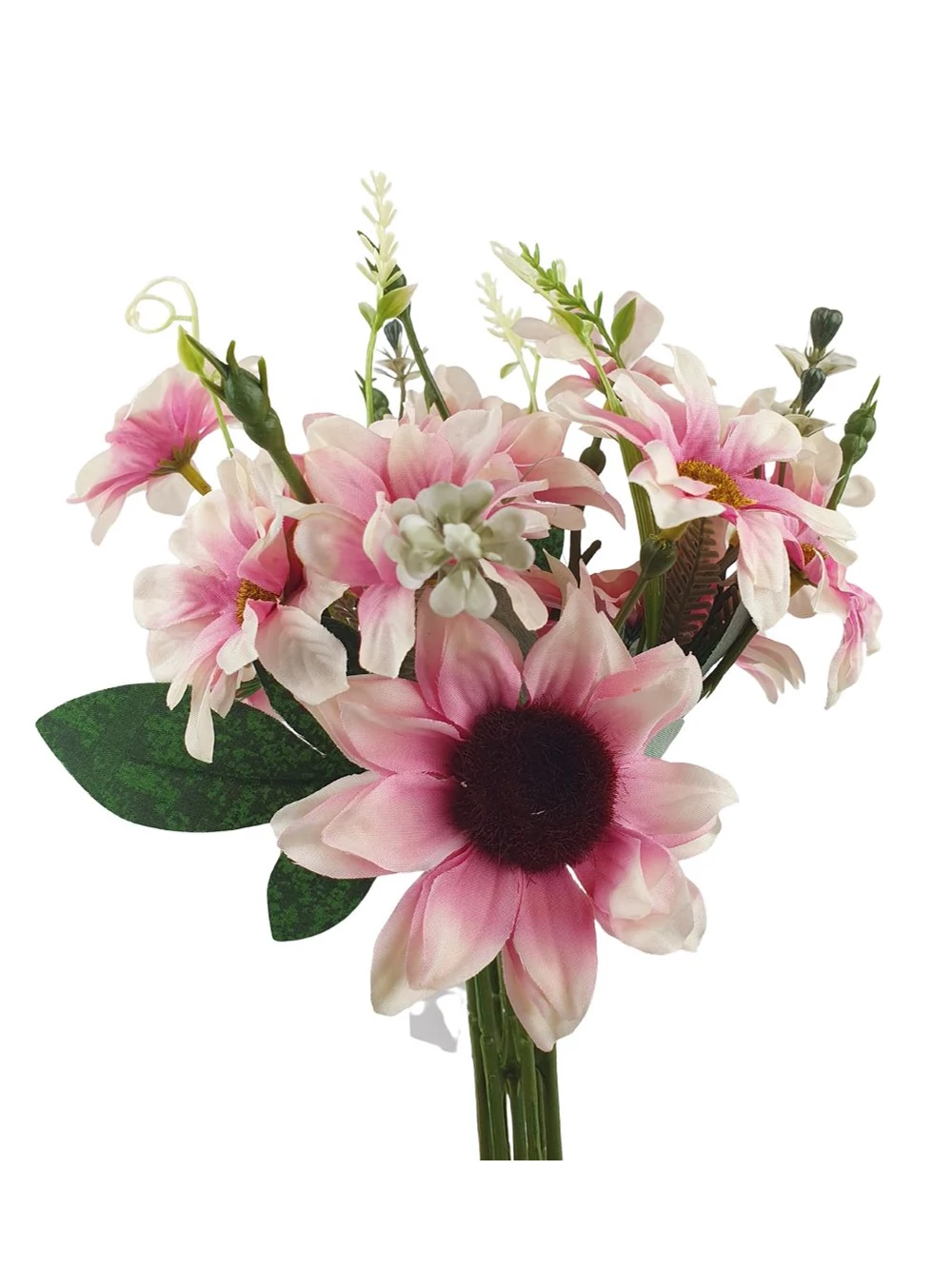 Kép 2/2 - Napraforgó csokor margarétával - Rózsaszín