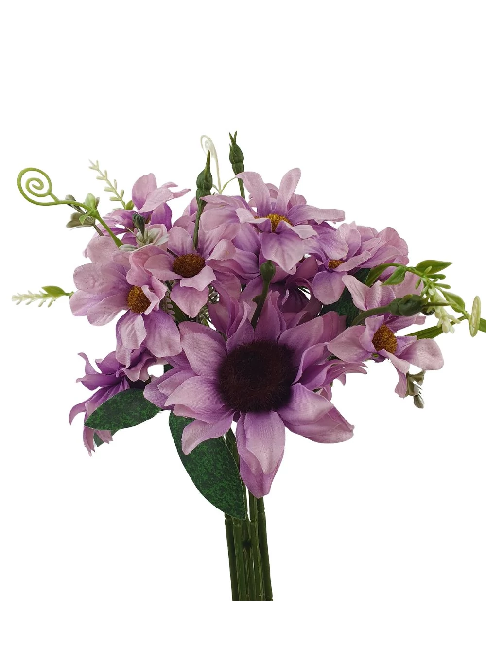 Kép 2/2 - Napraforgó csokor margarétával - Lila