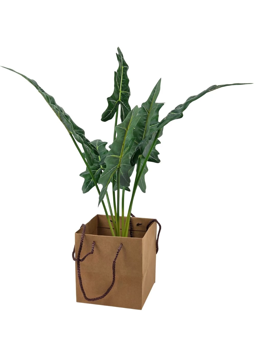 Kép 2/2 - Füles papír tasak 16 cm - Natúr