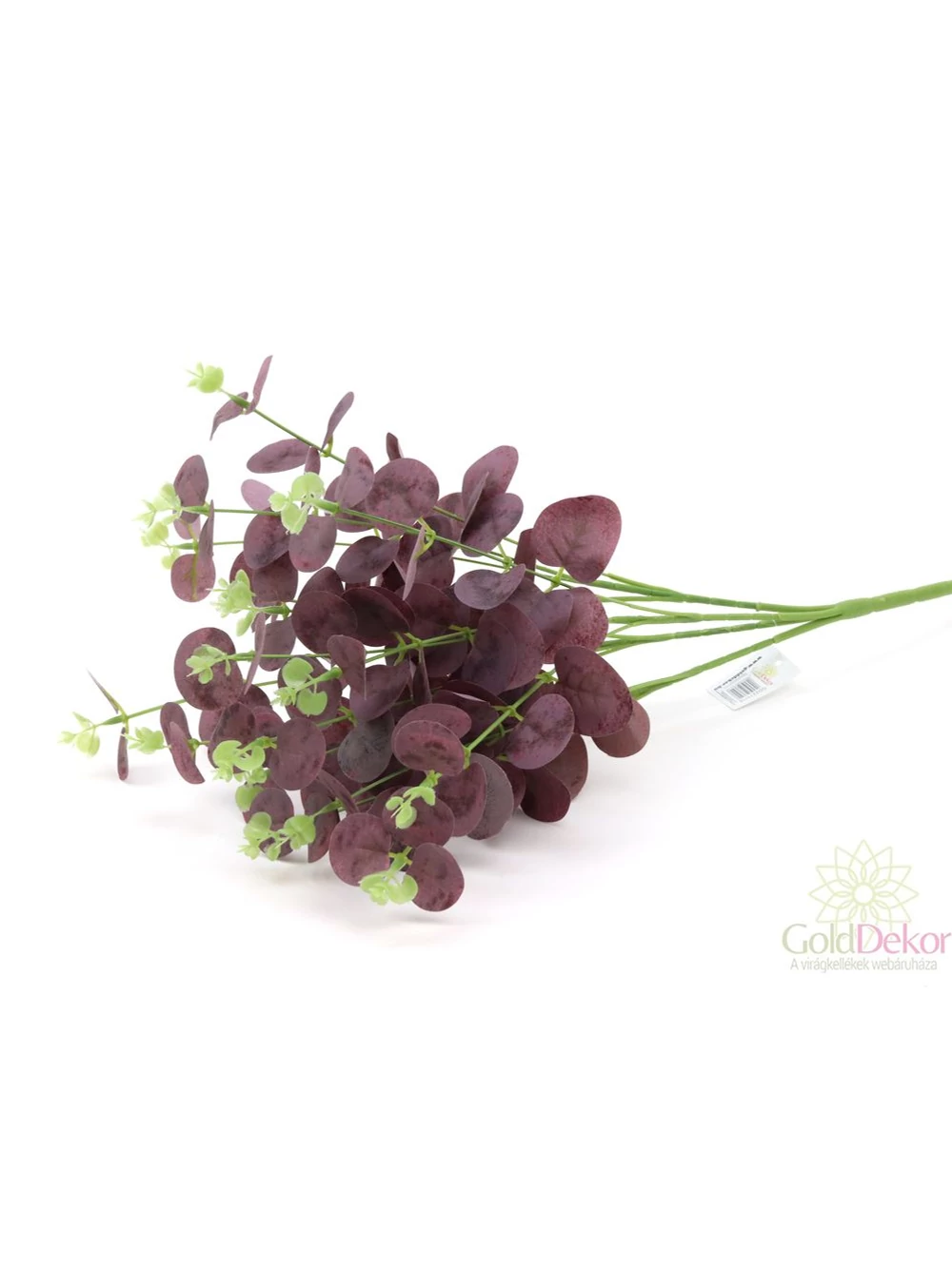 Kép 2/3 - Tarka levelű eucalypthus csokor - Bordó
