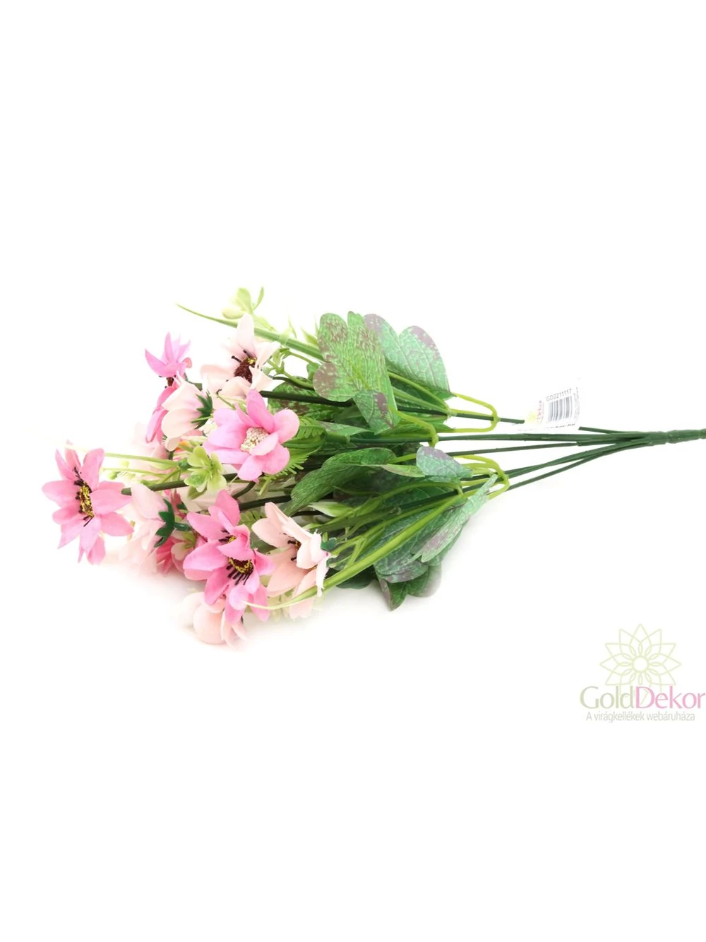 Kép 3/3 - Napvirág selyem csokor - Pink-rózsaszín