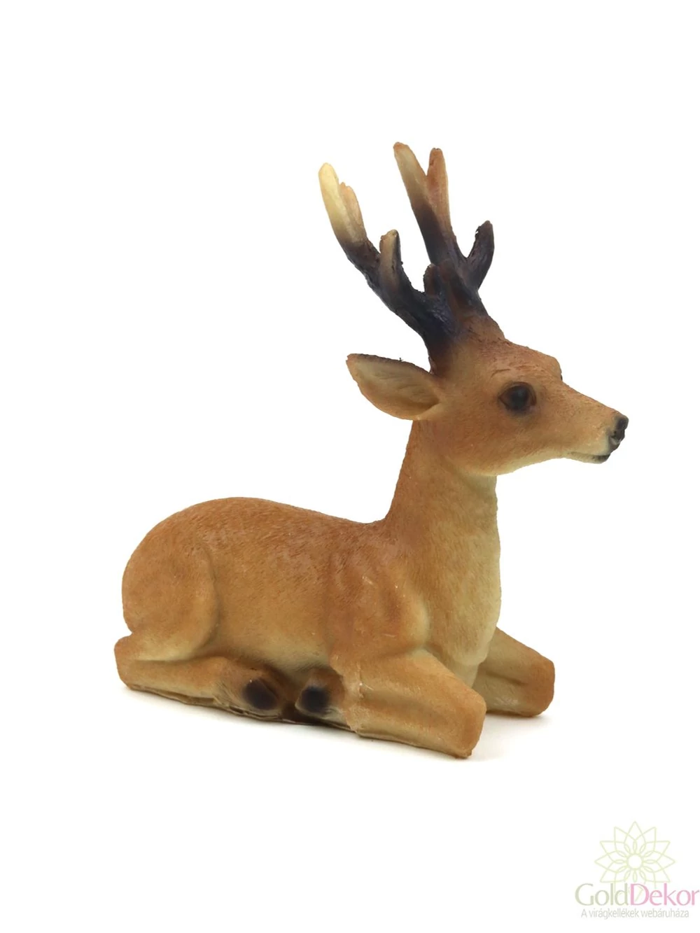 Kép 2/2 - Fekvő szarvas figura