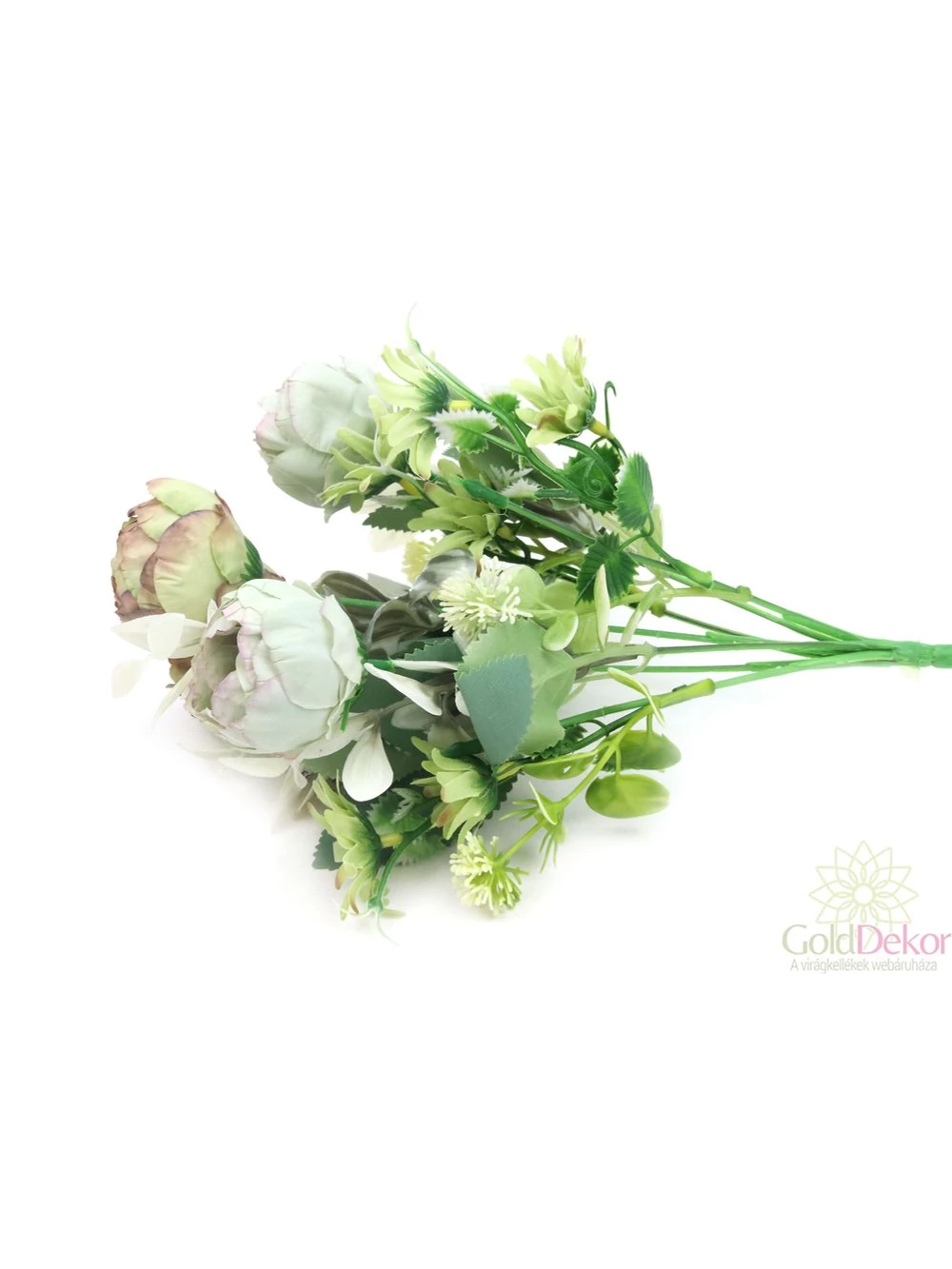 Kép 2/3 - Vegyes színű paeonia csokor - Zöld