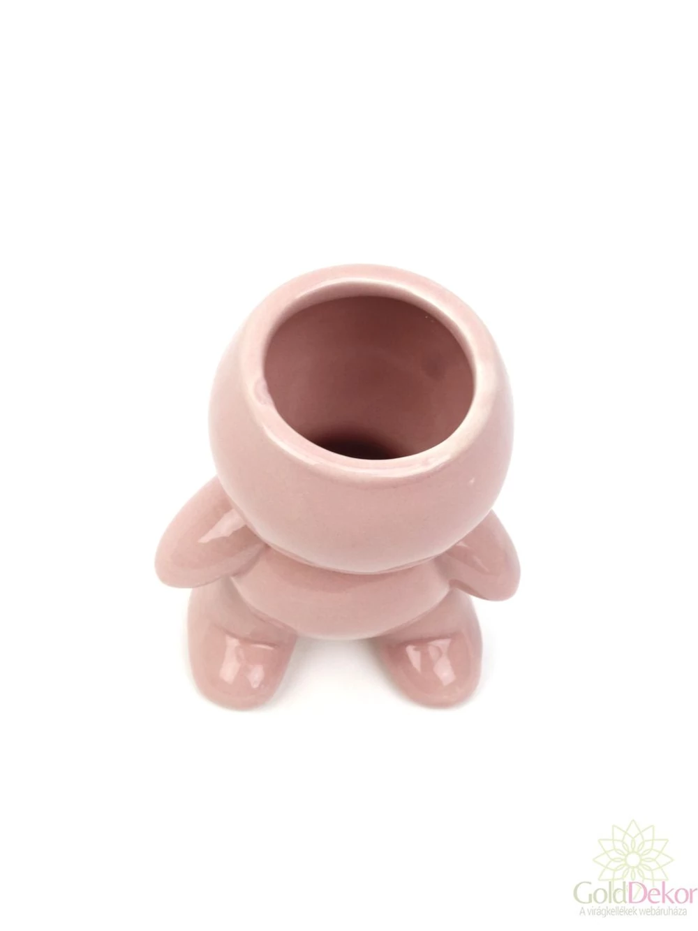 Kép 2/2 - Pasztel figura kaspó - Álló rózsaszín