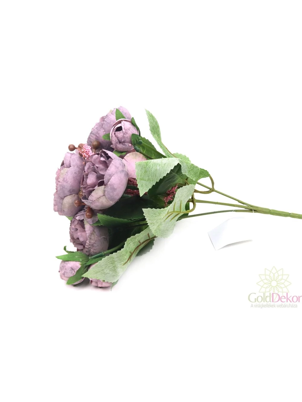 Kép 2/3 - 5+4 antik peonia csokor - Lila
