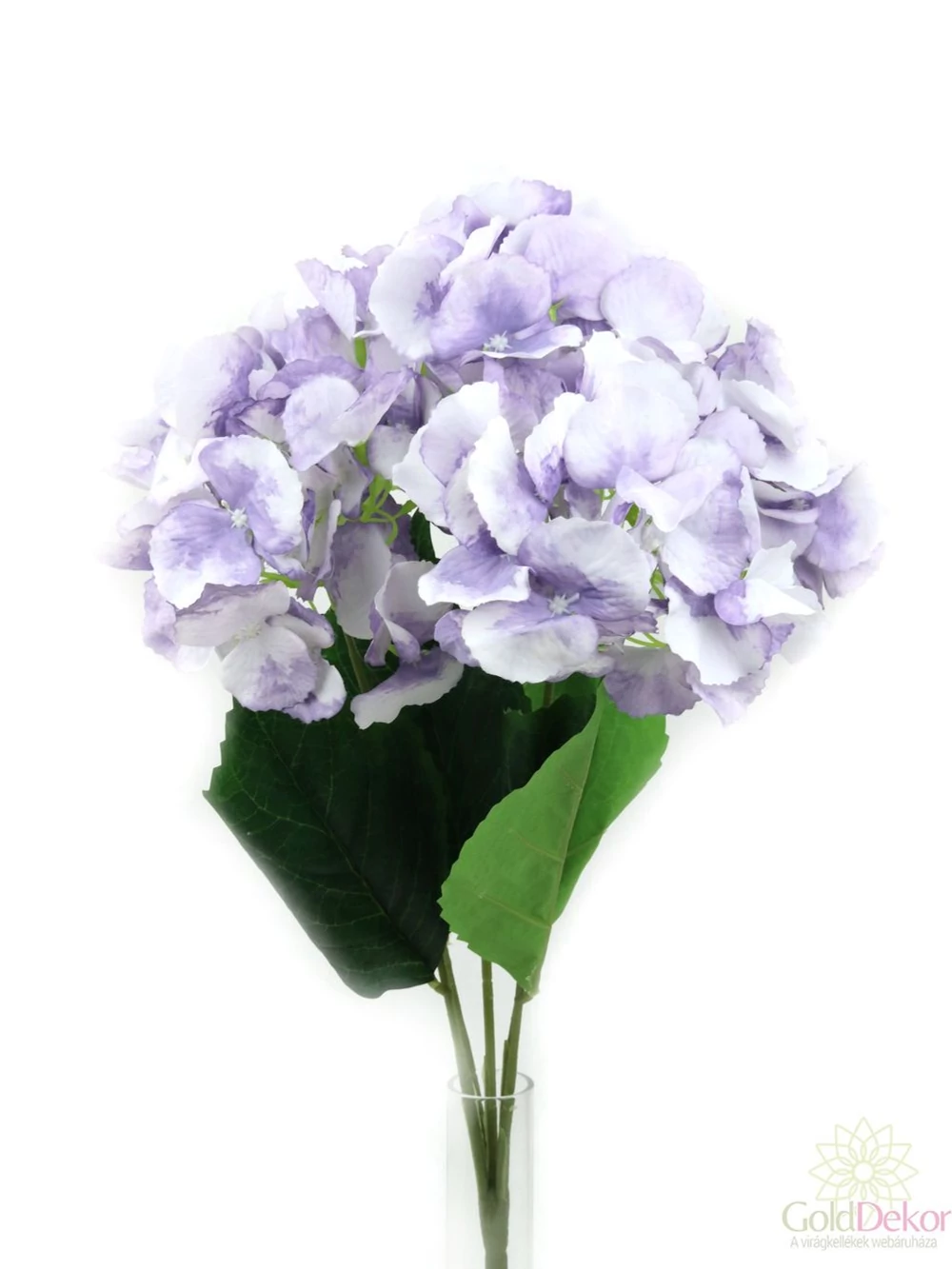 Kép 2/2 - Hortenzia csokor 50 cm - Világos lila