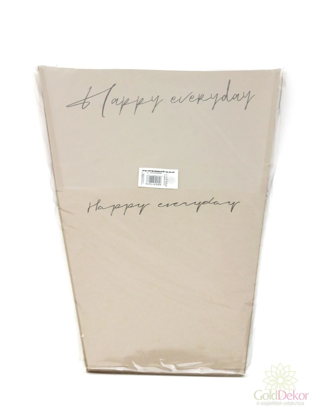 Kép 2/3 - Virág tasak - HAPPY EVERYDAY drapp