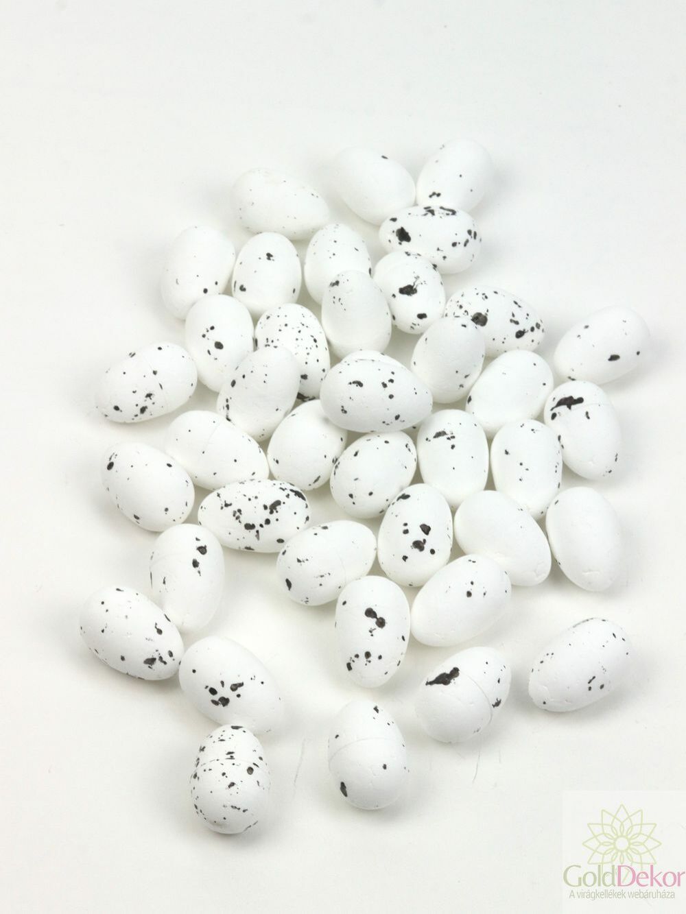 Színes hungarocell tojás 3 cm*40 - Fehér