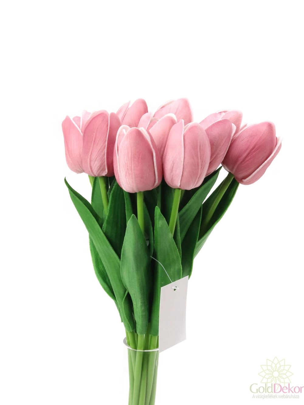 Kép 2/2 - Real touch tulipán köteg*10 - Világos mályva