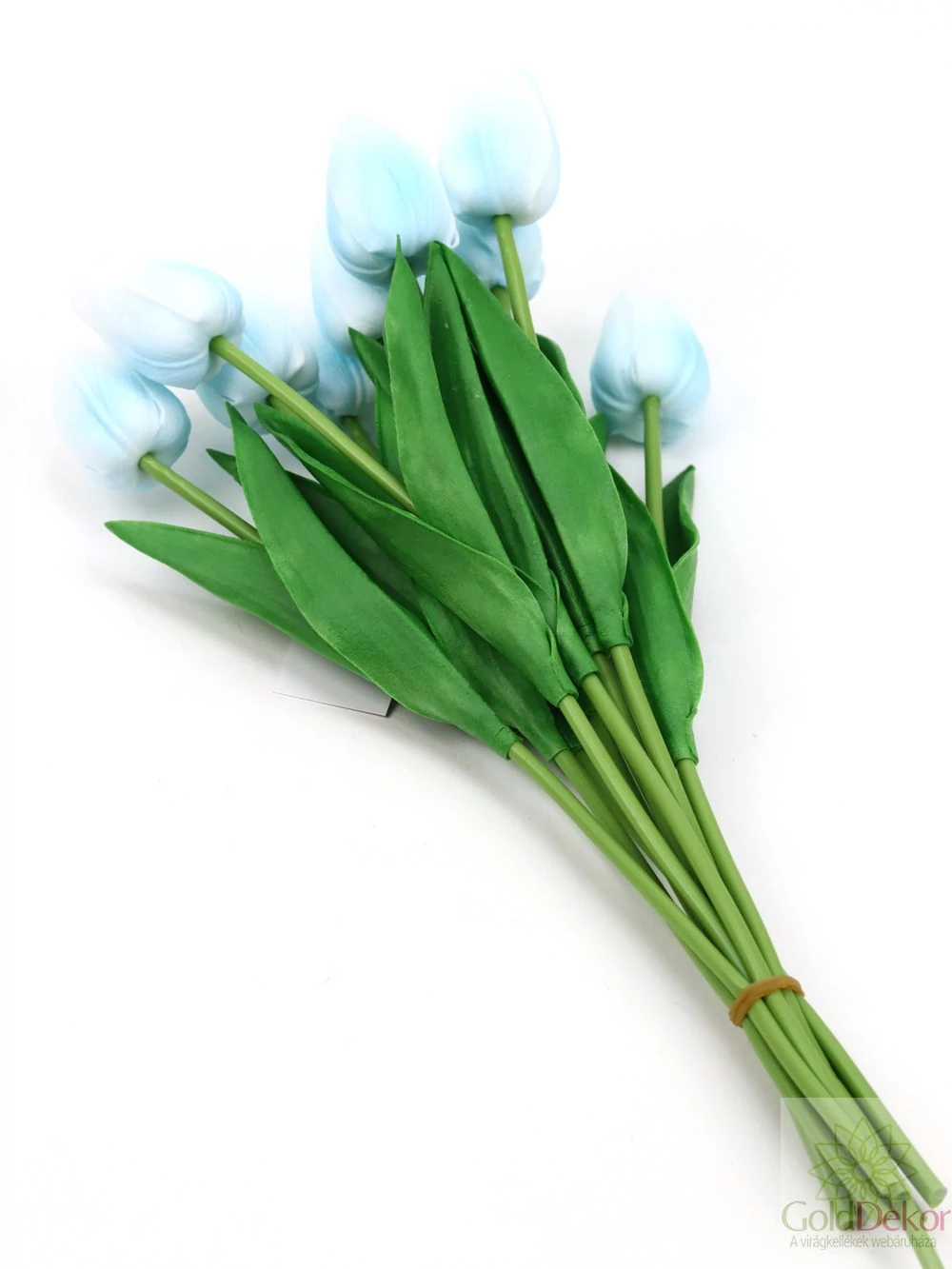 Kép 2/2 - Real touch tulipán köteg*10 - Halvány kék