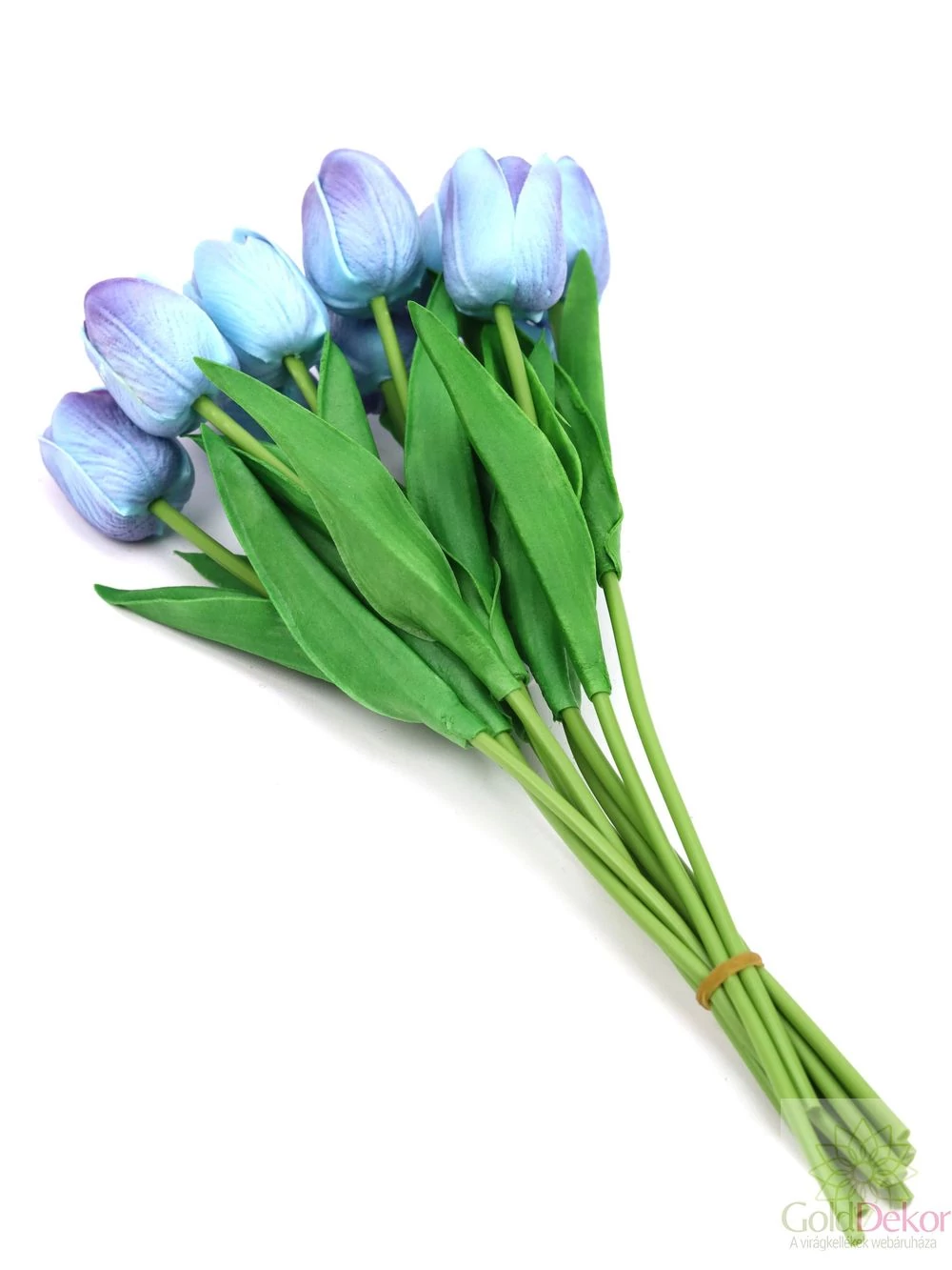 Kép 2/2 - Real touch tulipán köteg*10 - Lila kék