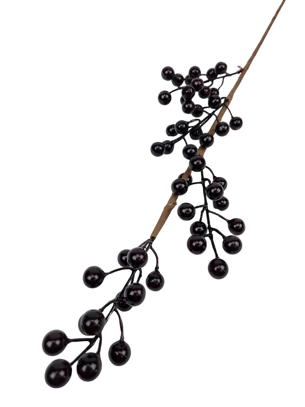 Kép 2/2 - Bogyós ág C - Fényes sötét bordó