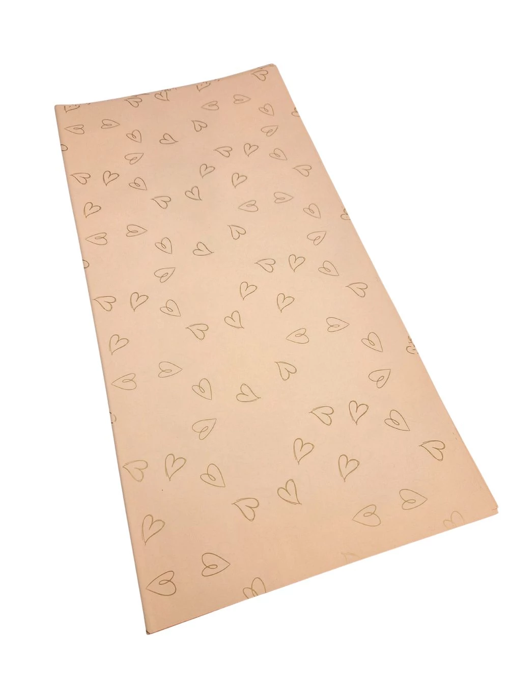 Kép 2/2 - Íves fólia 57*57 cm rajzolt szíves - Barack