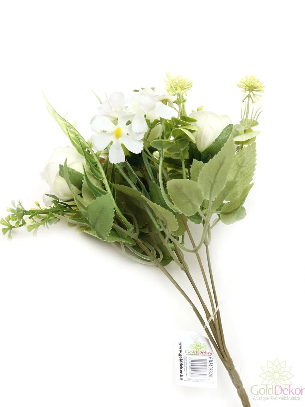 Kép 2/2 - Vegyes színű kicsi csokor 159 - Fehér