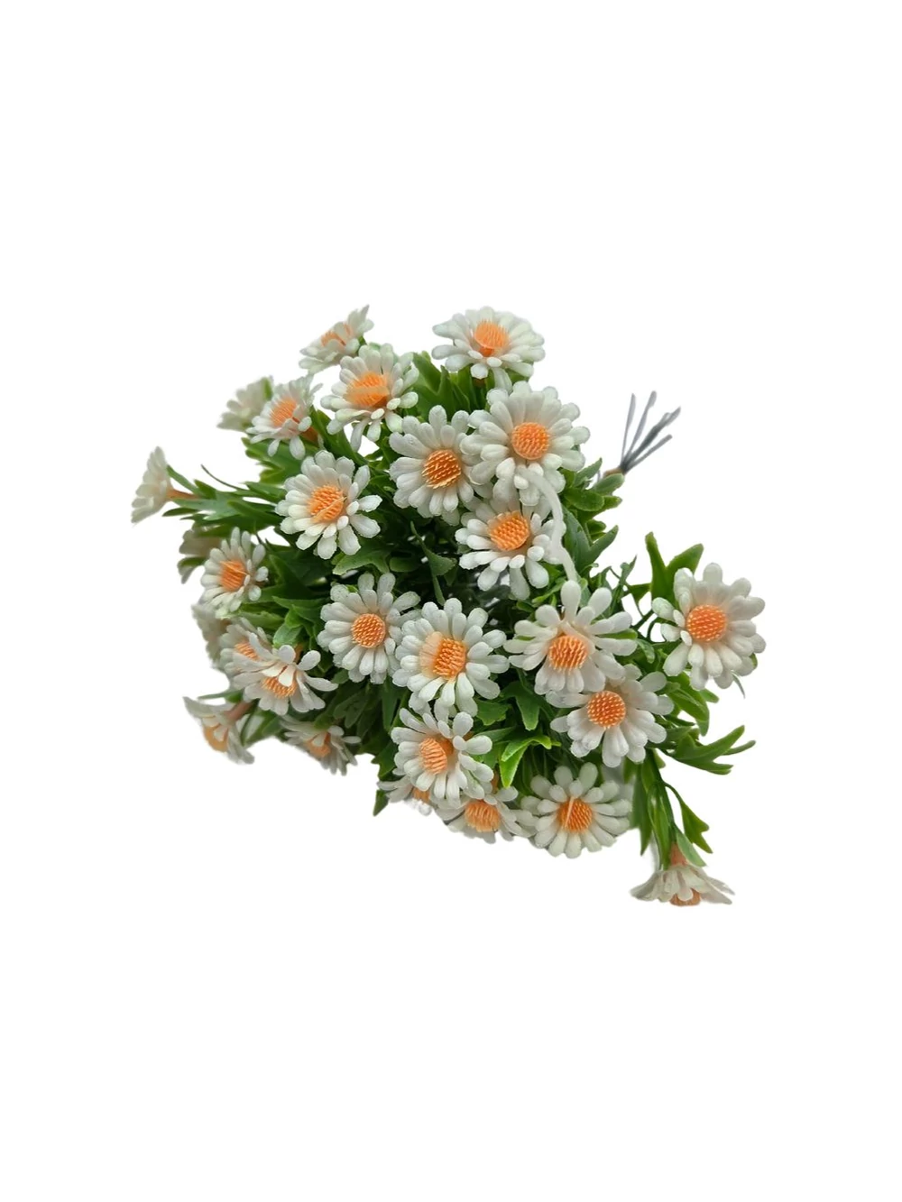 Kép 2/2 - Műzöld százszorszép köteg - Fehér