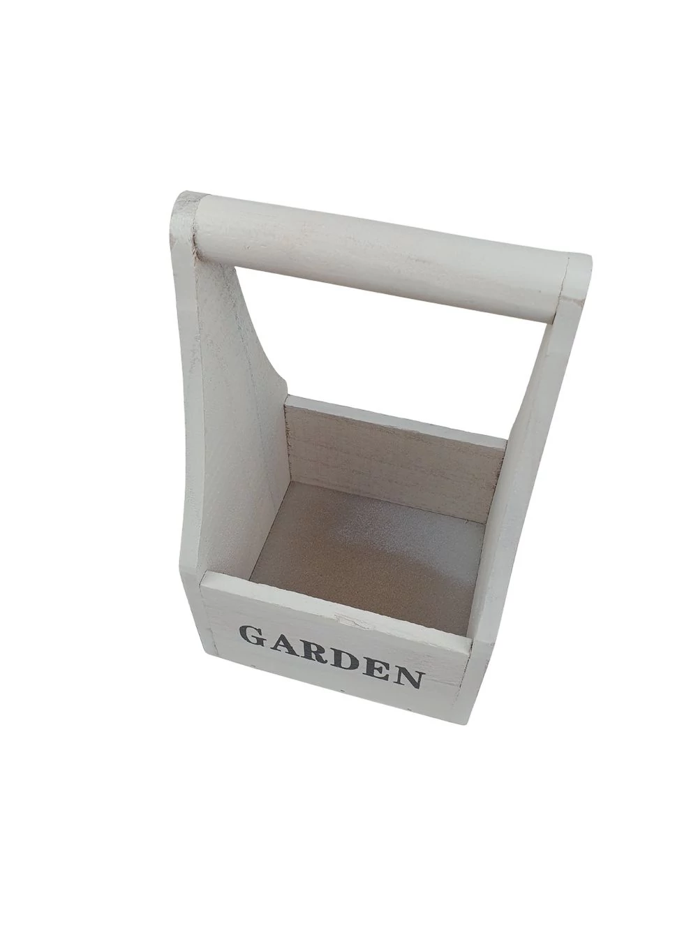 Kép 2/2 - Füles fa láda GARDEN - Fehér