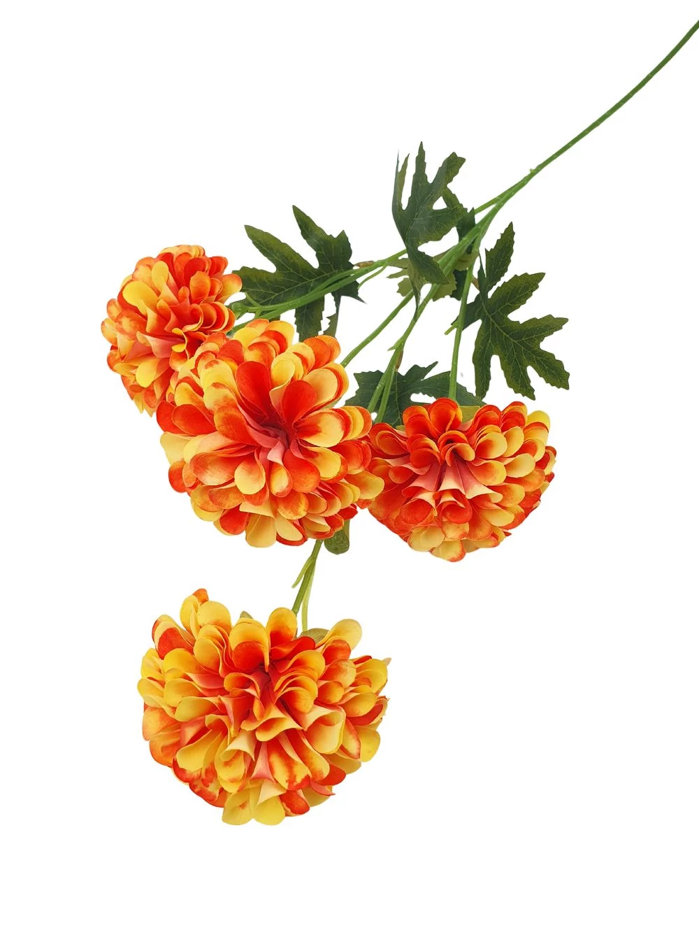Kép 2/5 - Szálas krizantém 80 cm - Narancs