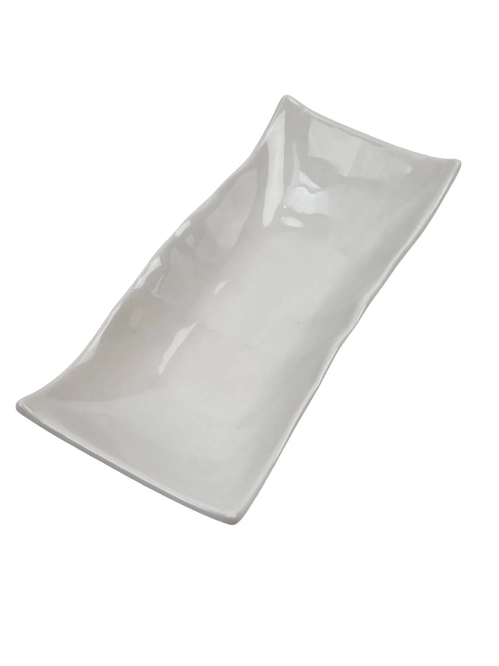 Kép 2/2 - Kerámia tál lapos 18 cm - hullámos szélű