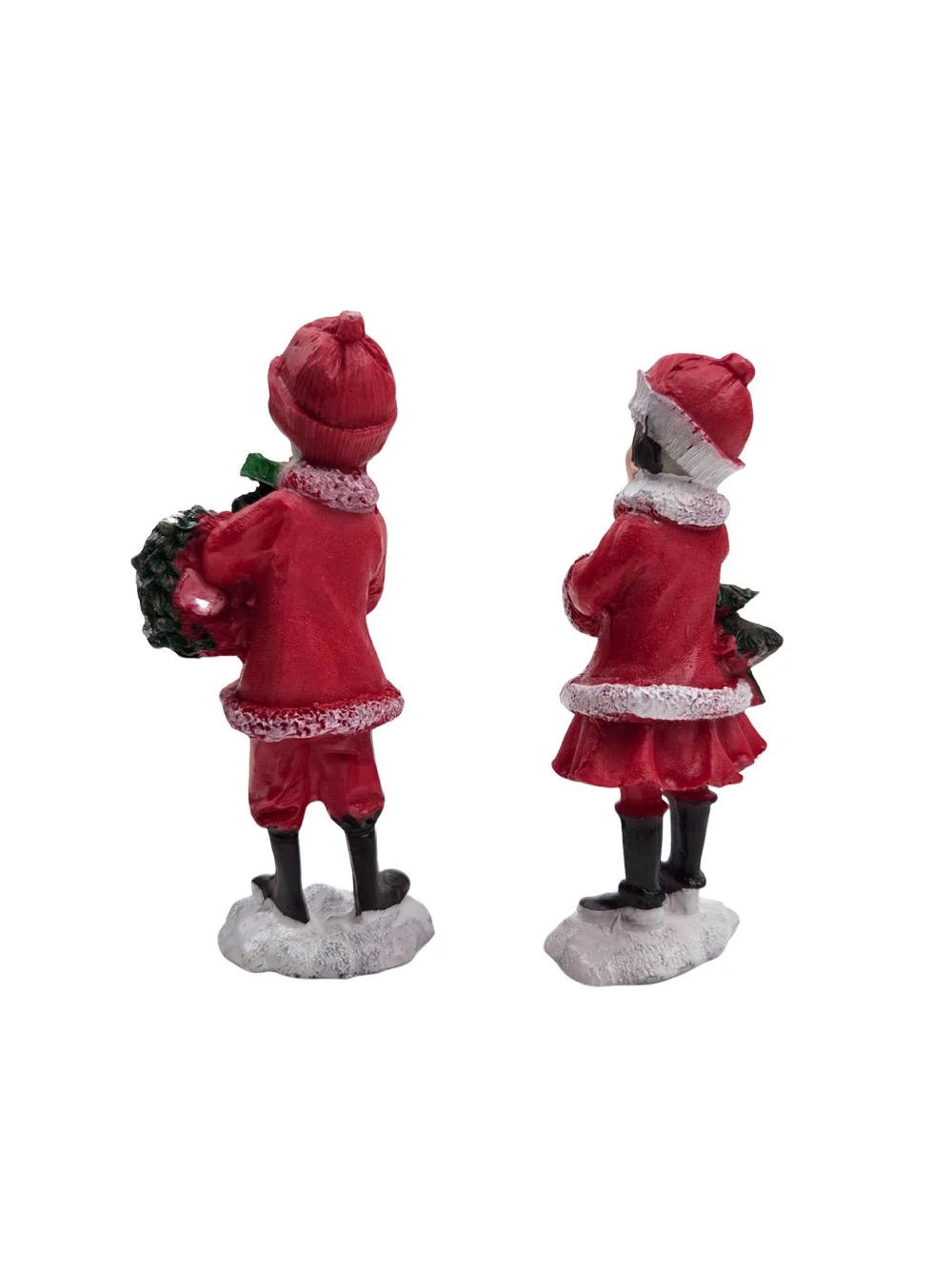 Kép 3/3 - Piros ruhás karácsonyi figura