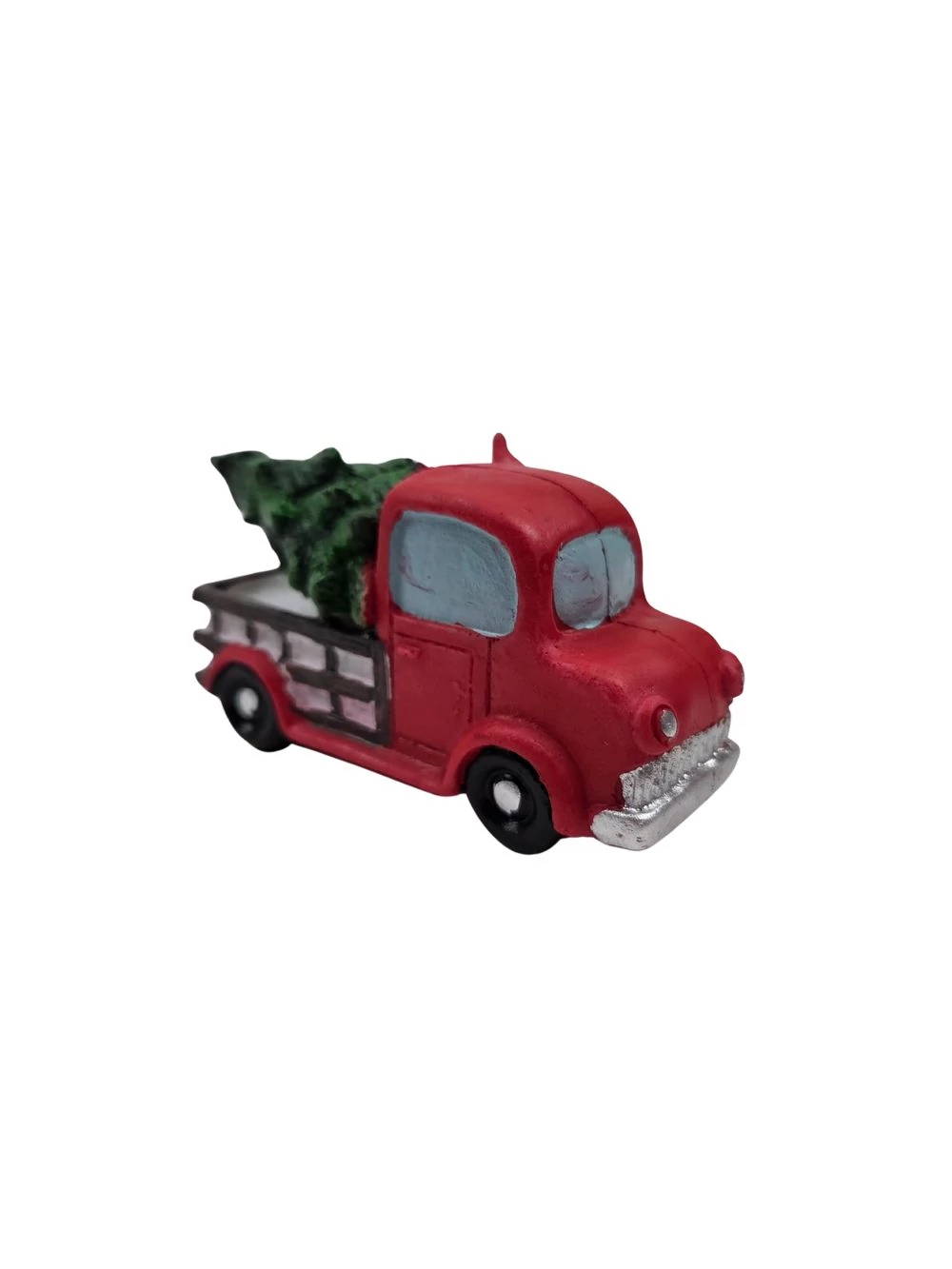 Kép 2/3 - Piros pick up autó manó sofőrrel+fenyőfával