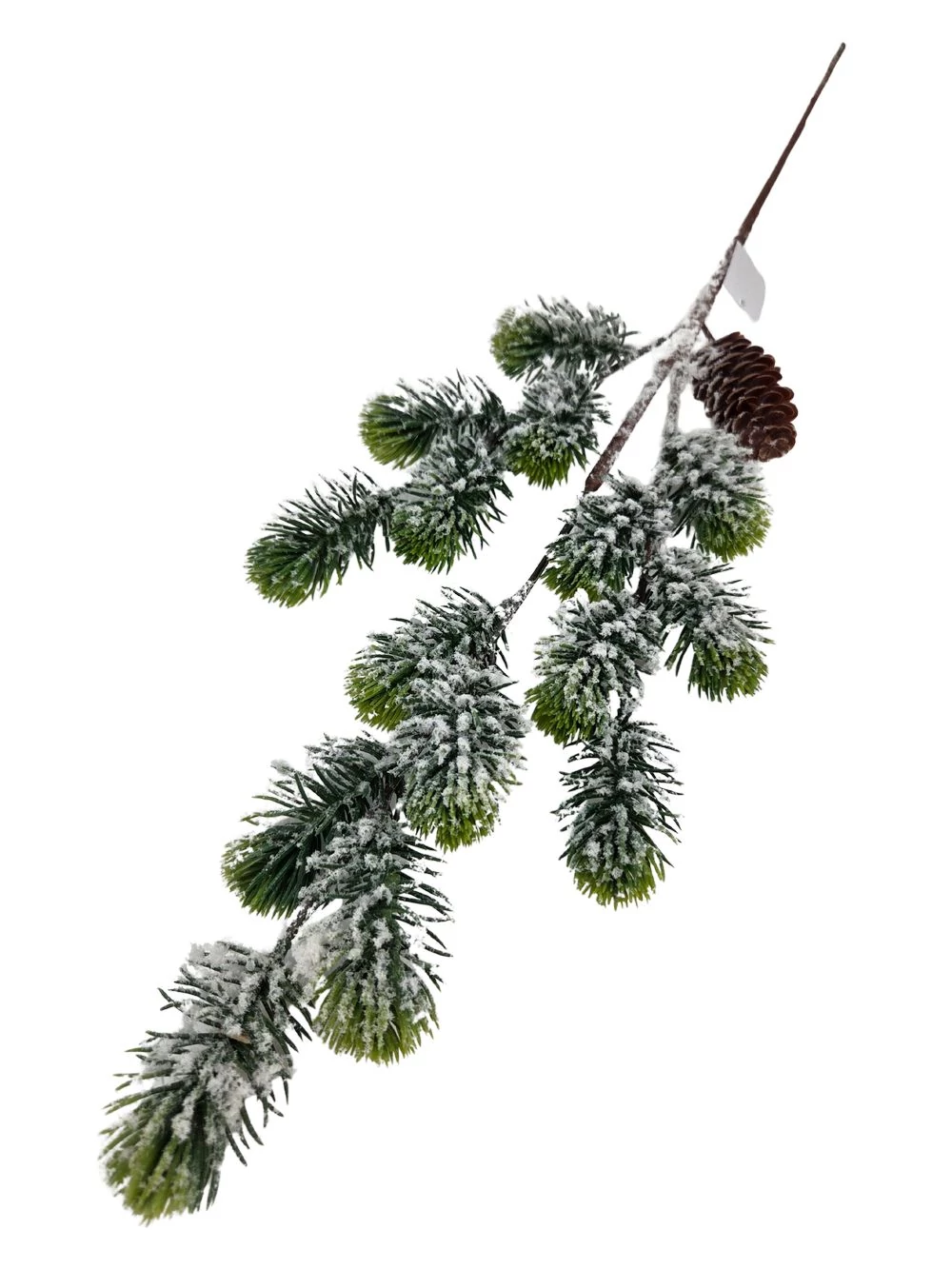 Kép 2/2 - Havas fenyőág szivartobozzal