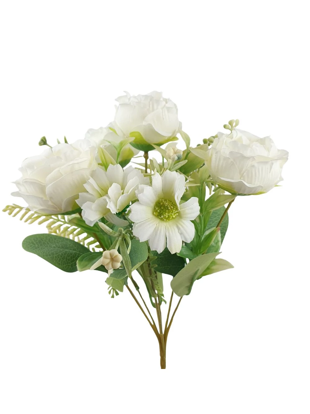 Kép 2/2 - Vegyes színű kicsi csokor 165 - Fehér