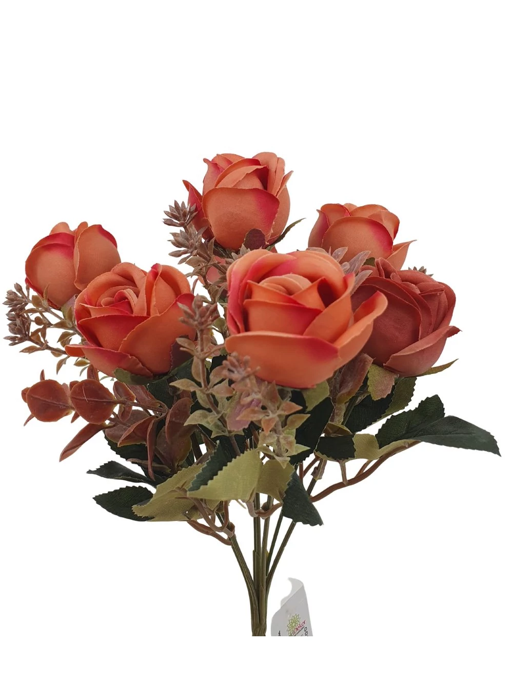 Kép 2/2 - 7 fejes rózsa csokor - Narancs