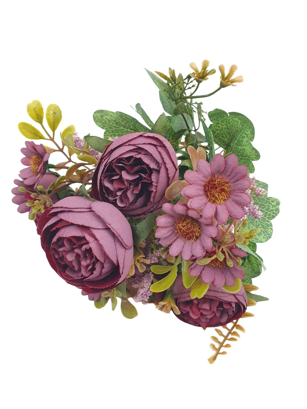 Kép 2/2 - Vegyes peonia csokor - Bordó