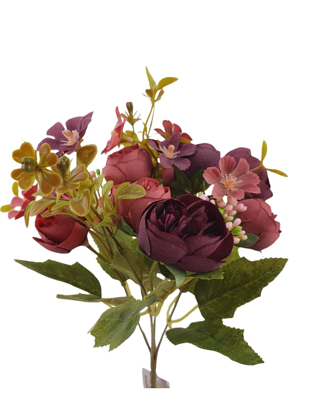 Kép 2/2 - Vegyes színű kicsi csokor 170 - Bordó