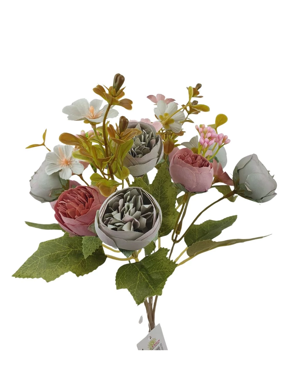 Kép 2/2 - Vegyes színű kicsi csokor 170 - Menta-fáradt rózsaszín
