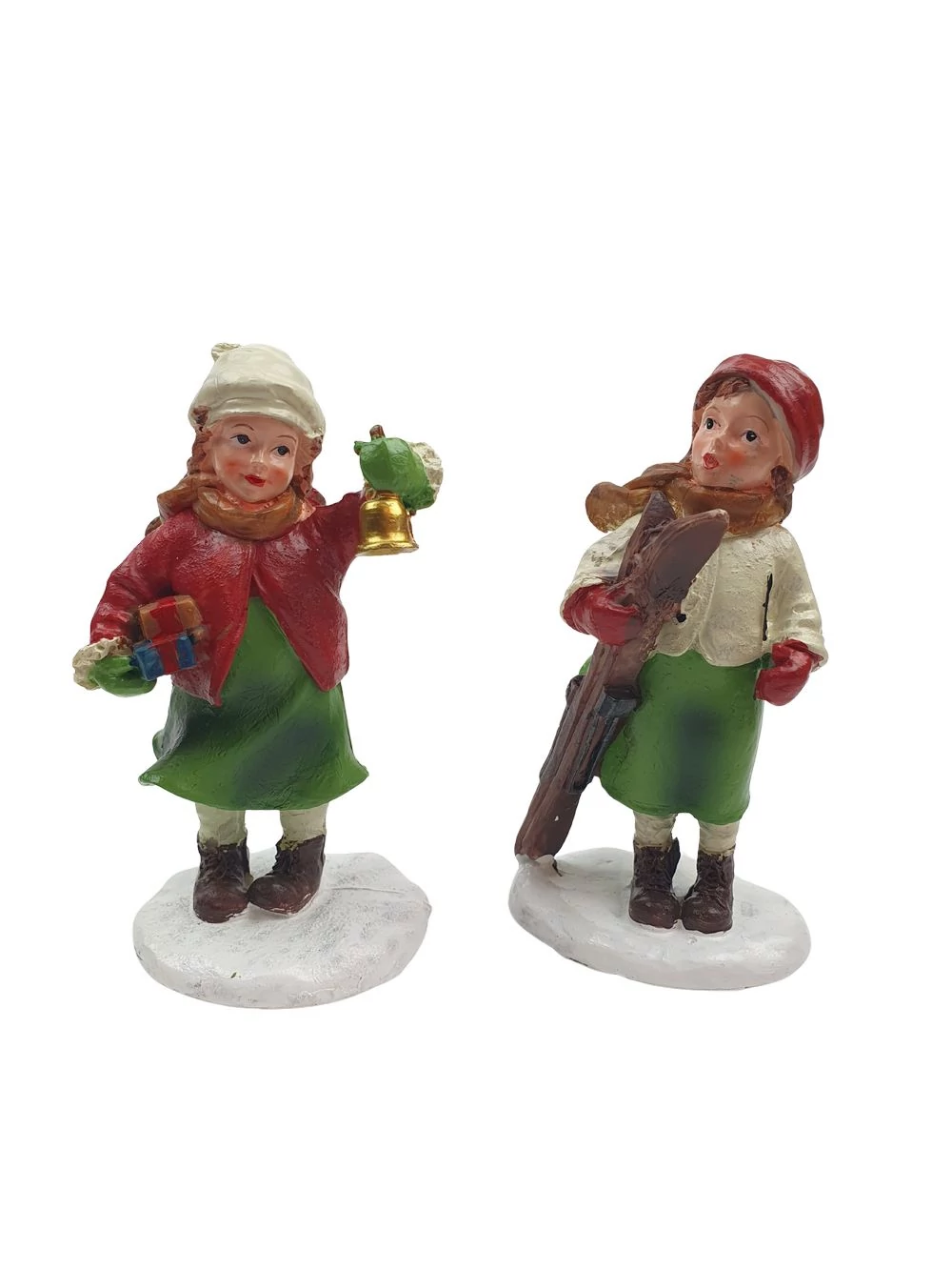 Kép 2/2 - Zöld ruhás téli gyerekek