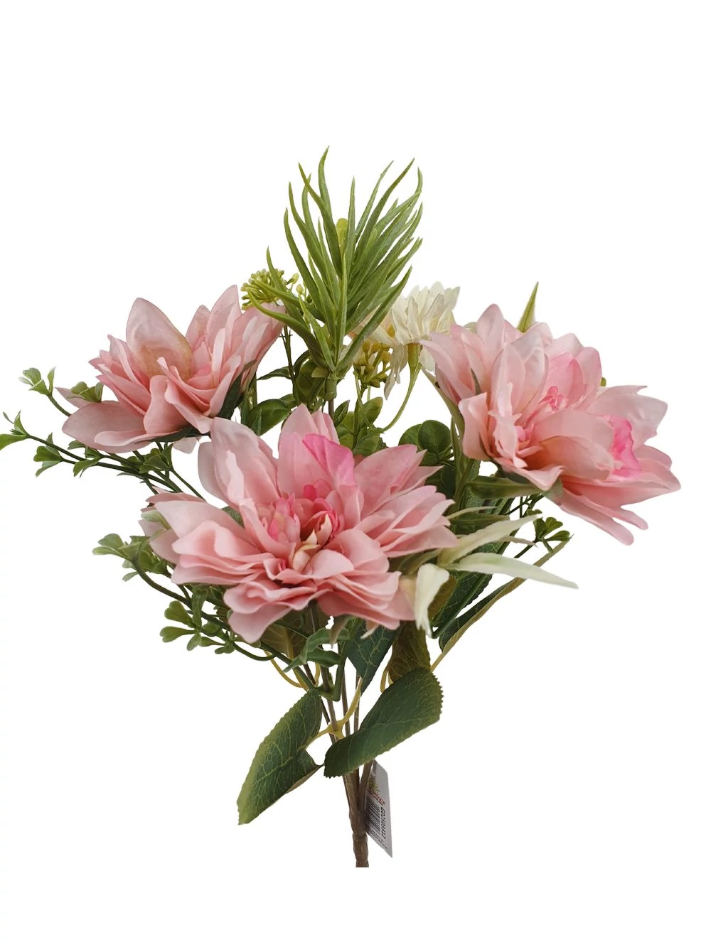 Kép 2/2 - Dália csokor vegyes kiegészítővel - Rózsaszín