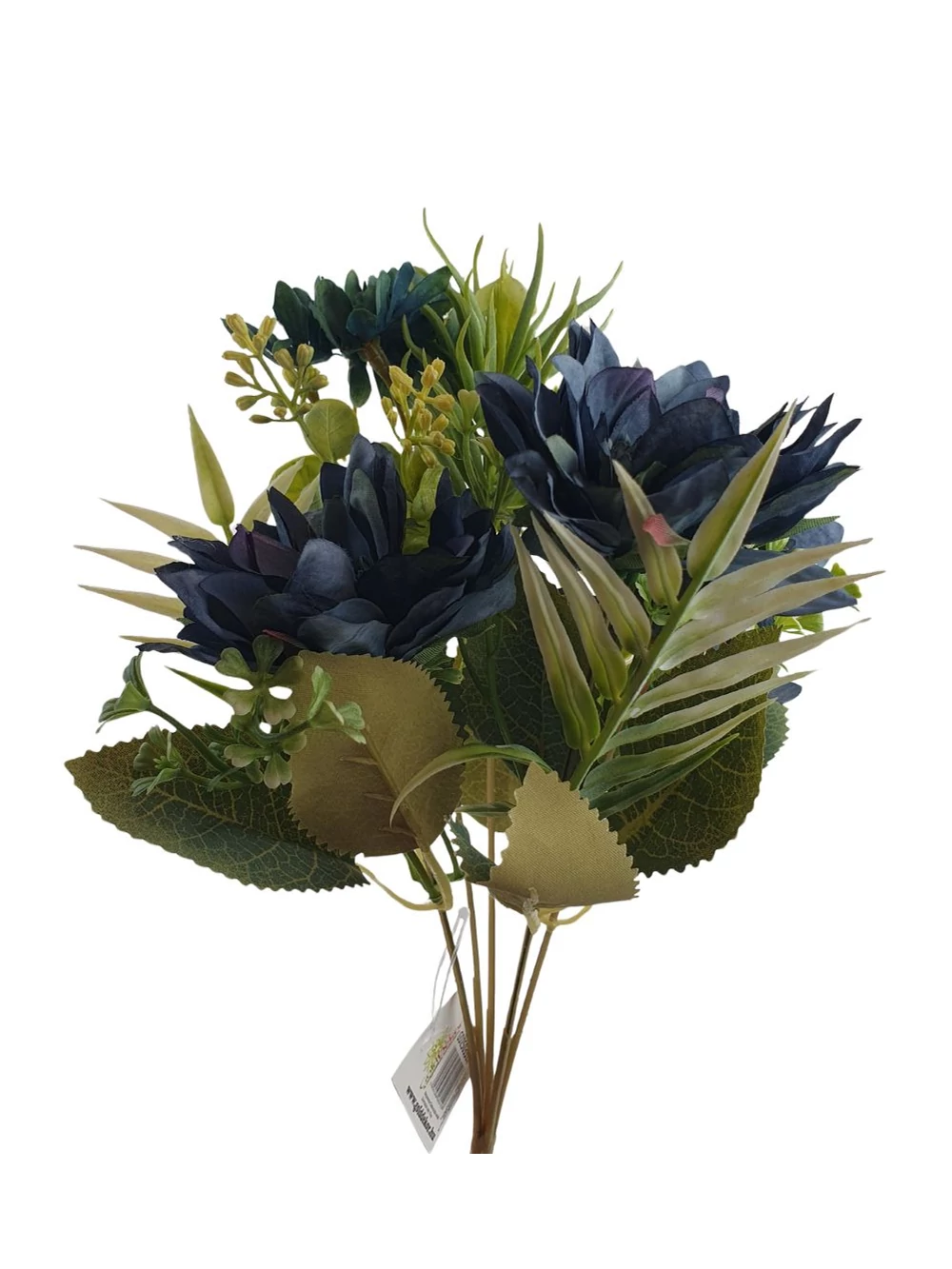 Kép 2/2 - Dália csokor vegyes kiegészítővel - Kék