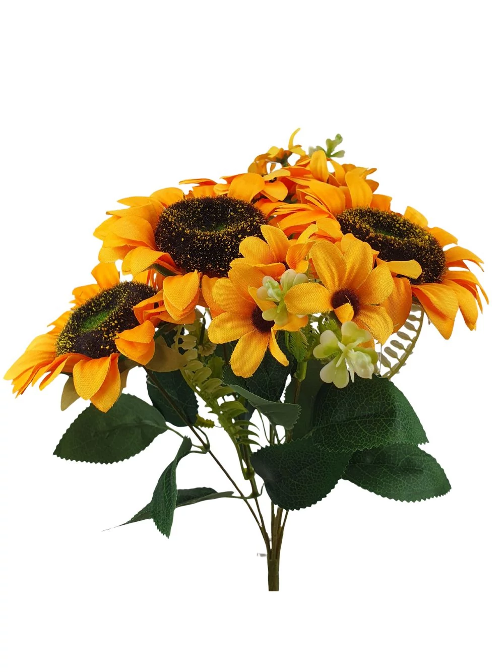 Kép 2/2 - 4 fejes napraforgó csokor - Napsárga