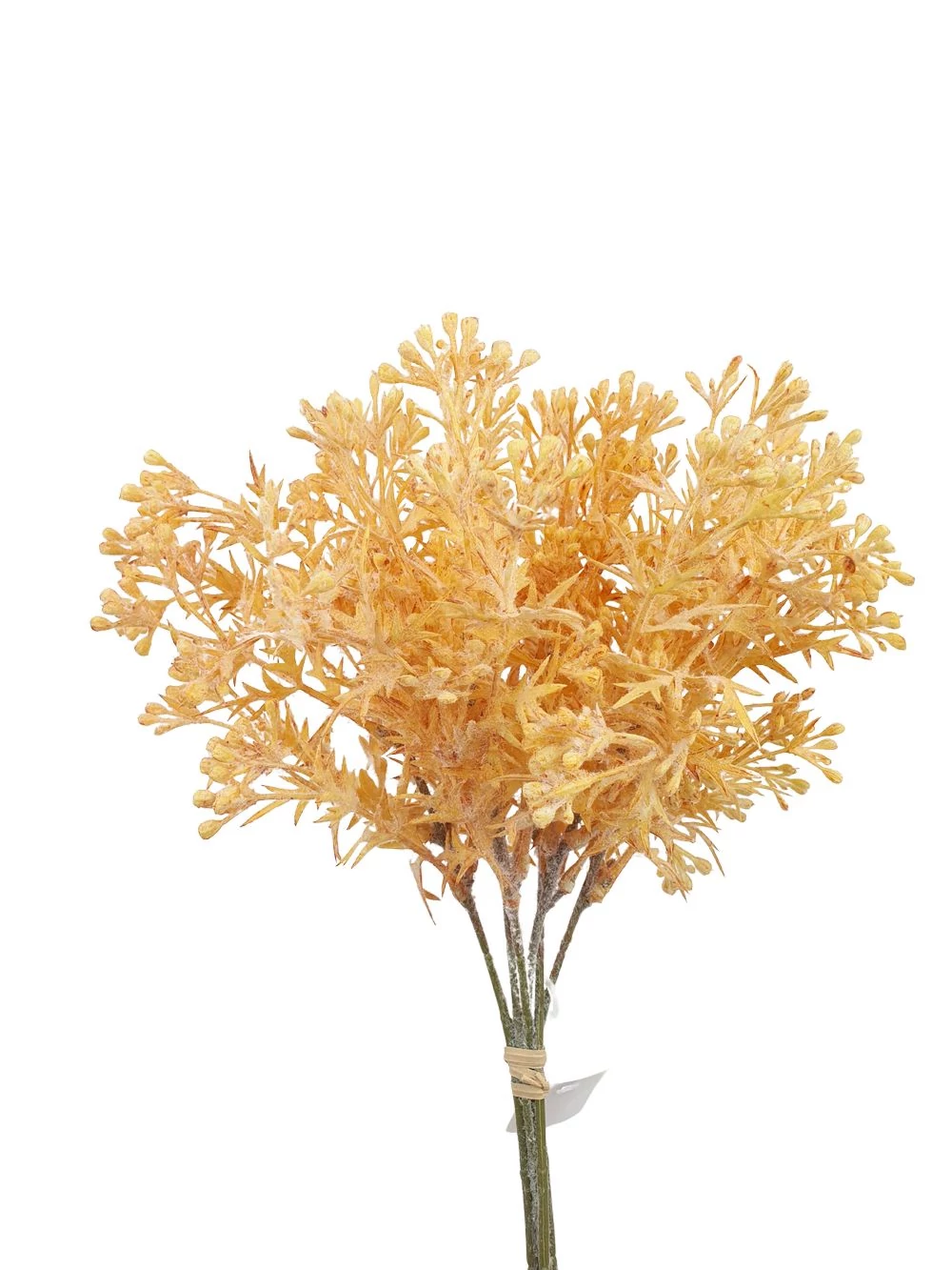 Kép 2/2 - Bolyhos műzöld csokor 1 - Napsárga