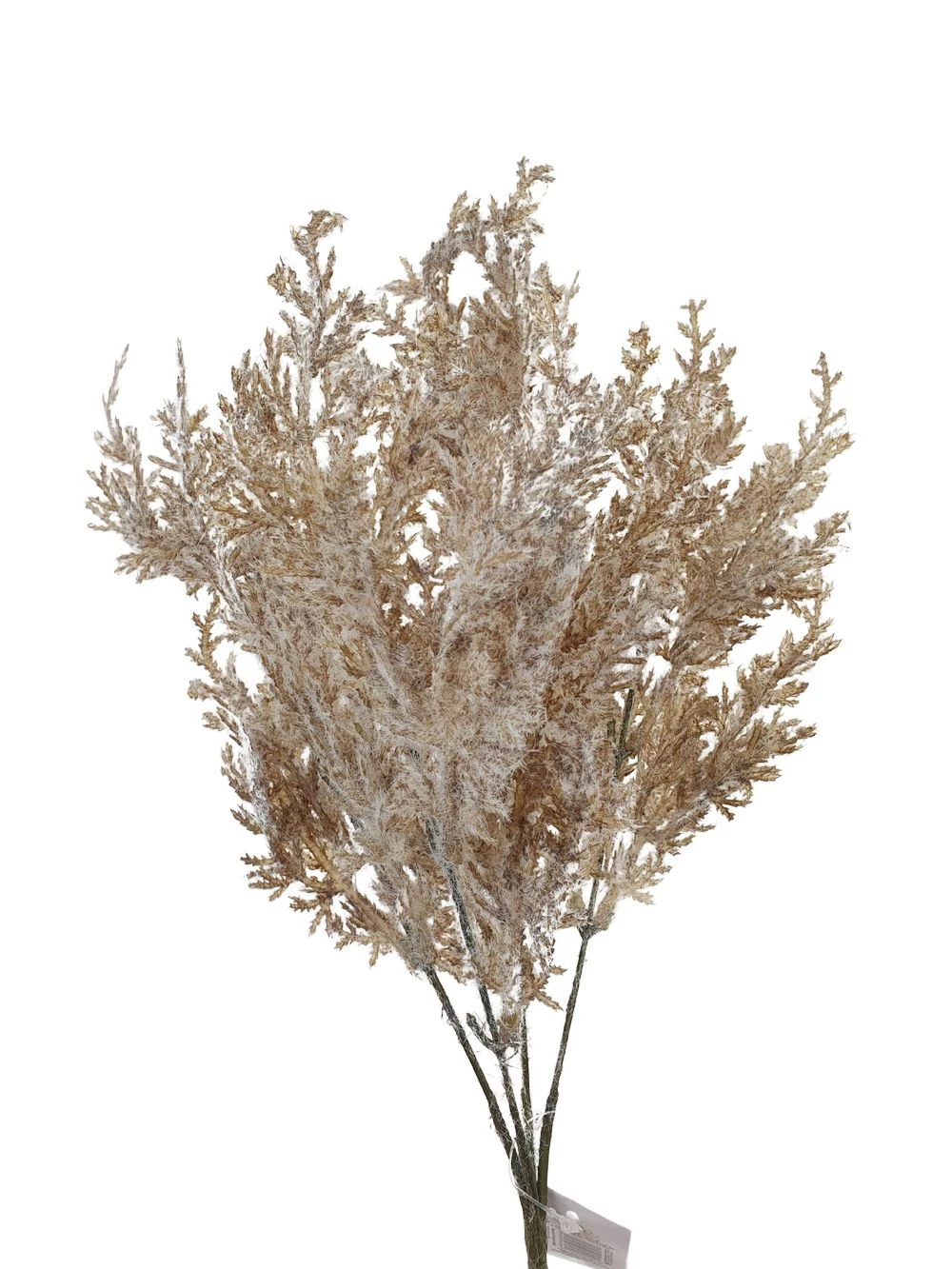 Kép 2/2 - Bolyhos műzöld csokor 3 - Barna