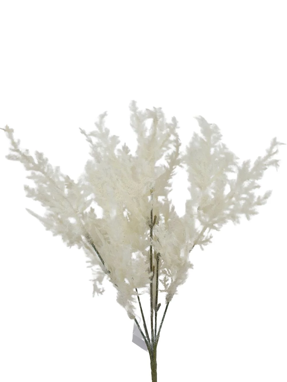 Kép 2/2 - Bolyhos műzöld csokor 3 - Fehér