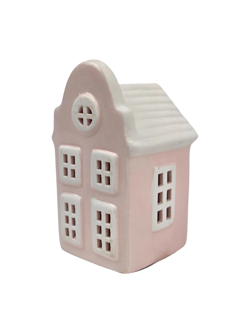 Kép 2/2 - Kerámia ház 11 cm - Íves rózsaszín