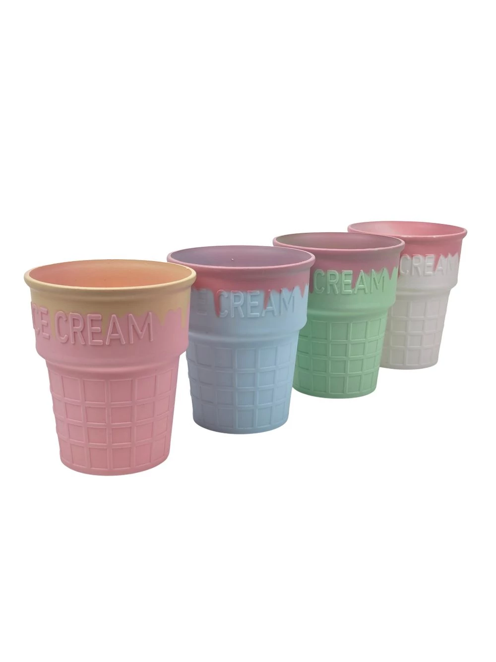Kép 3/3 - Műanyag ice cream kaspó - Rózsaszín