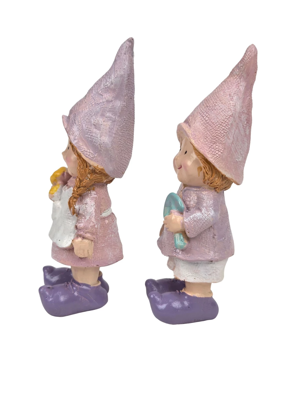 Kép 2/2 - Lila ruhás fiú-lány figura